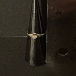 Sterling Silver Ring with Rainbow Moonstone